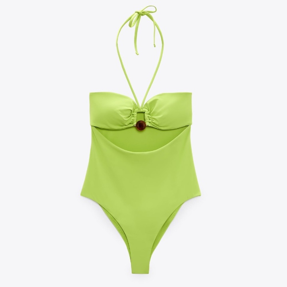 NEW! Zara Bead Bandeau Swimsuit - Picture 5 of 8